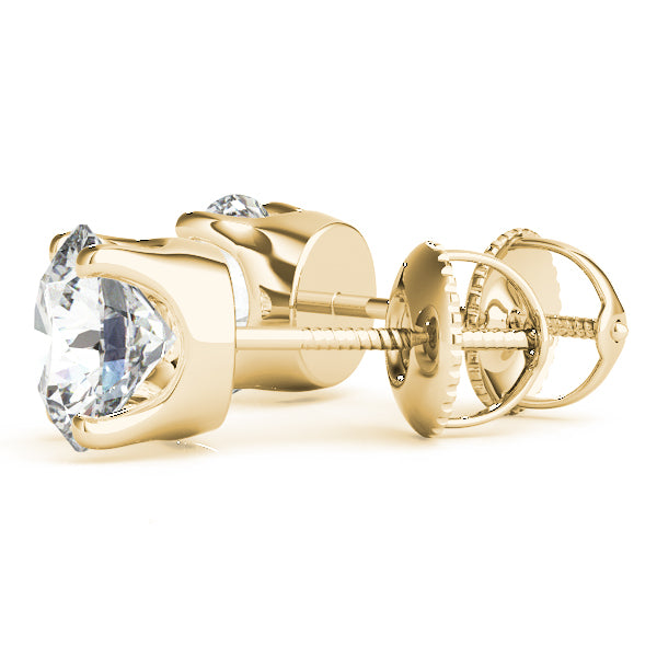 1.50ct Lab Diamond VS F Round Studs 4 prong