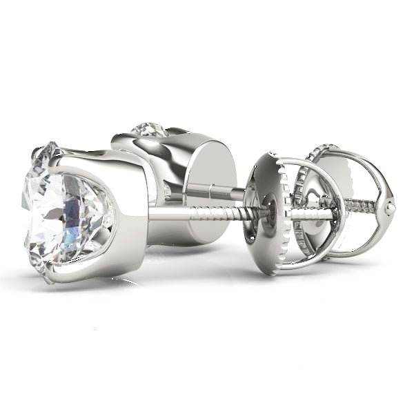 1.50ct Lab Diamond VS F Round Studs 4 prong