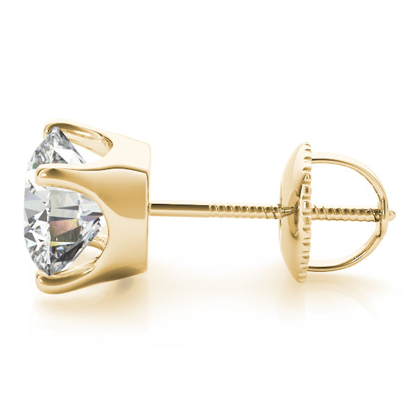 1.50ct Lab Diamond VS F Round Studs 4 prong
