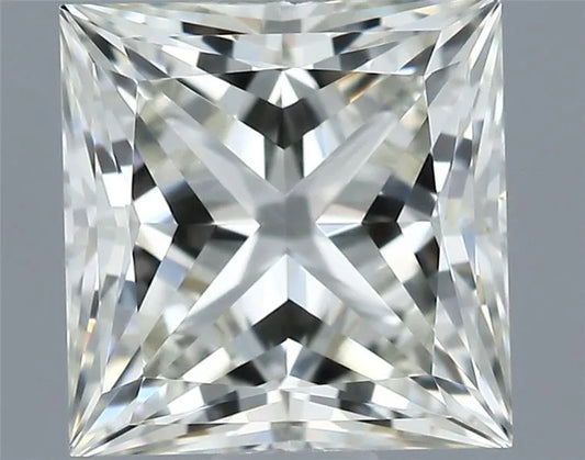 0.72ct Princess Natural Diamond (Colour J, Clarity VVS1, GIA Certified)