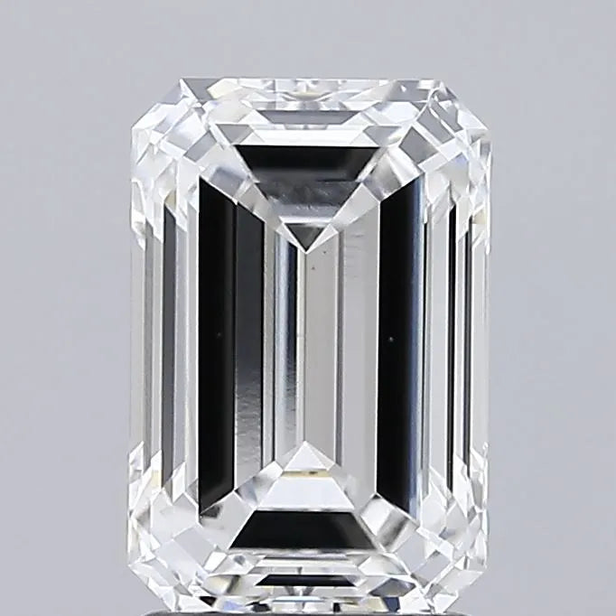 2.40ct Emerald Lab Grown Diamond (Colour E, Clarity VVS2, IGI Certified)