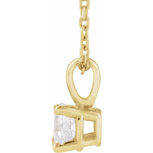 14K 1 CT Lab-Grown Diamond 18" Necklace